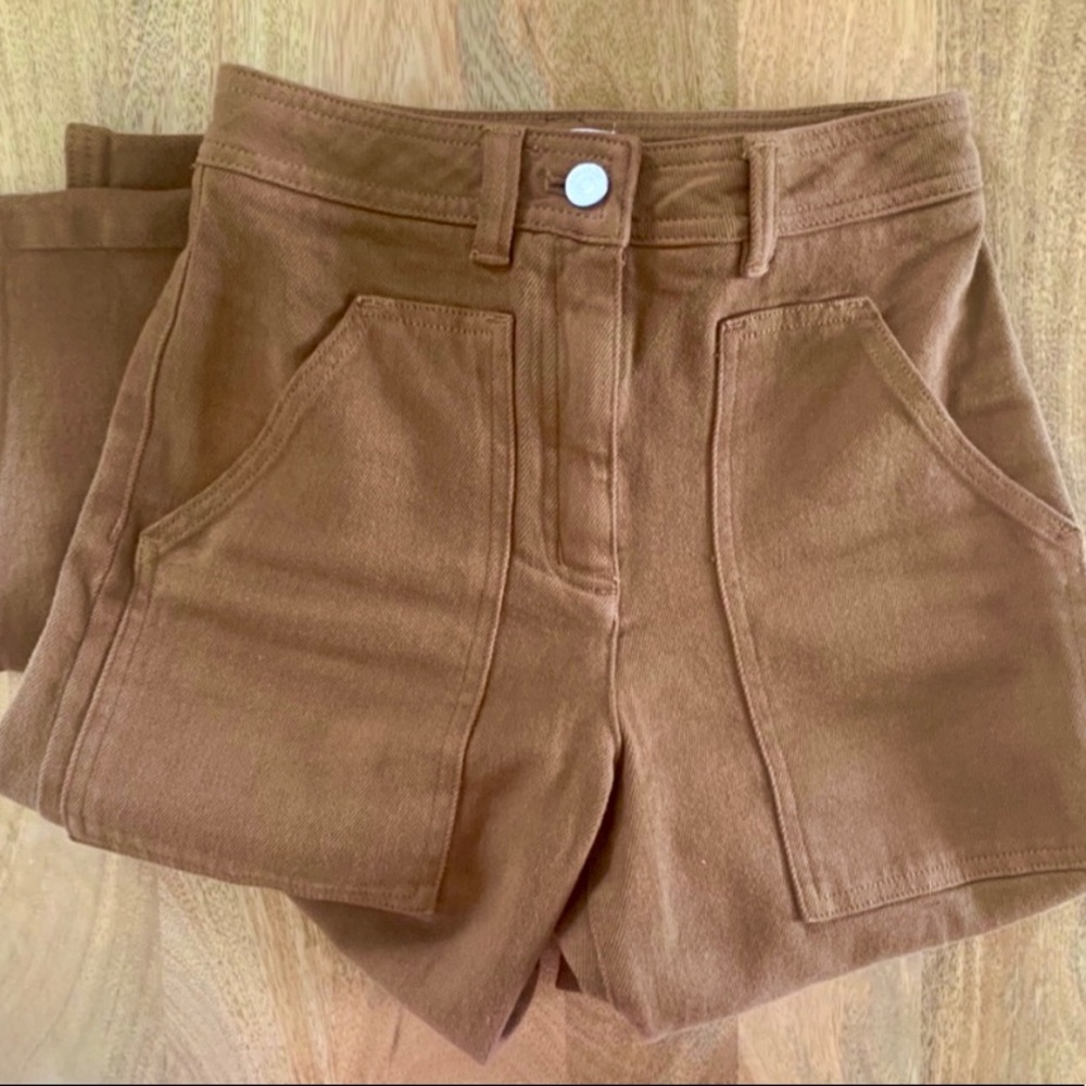 Aritzia Utility / Wide Leg Pants in Cocoa